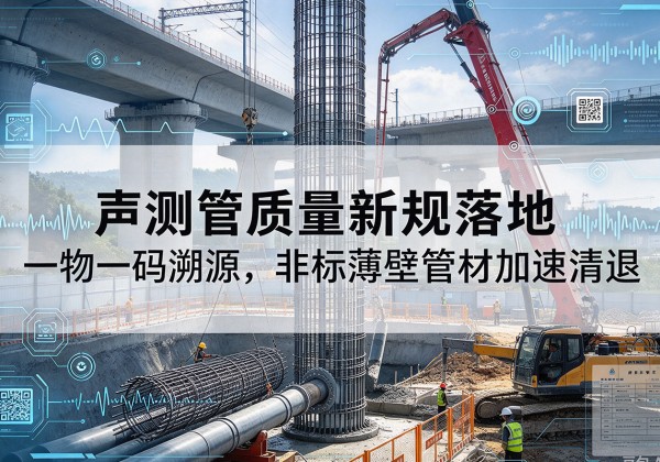 高阳声测管质量新规落地，一物一码溯源，非标薄壁管材加速清退