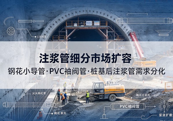 高阳注浆管细分市场扩容，隧道钢花小导管、PVC 袖阀管、桩基后注浆管需求分化